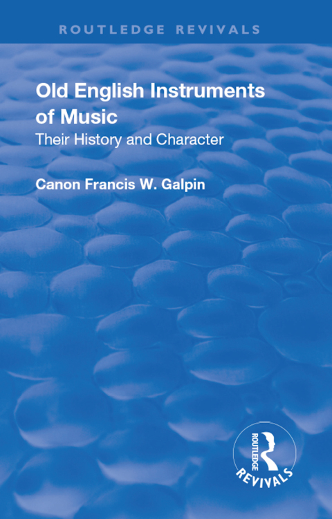 Cover image for book Revival: Old English Instruments of Music (1910)
