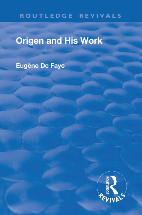 Cover image for book Revival: Origen and his Work (1926)
