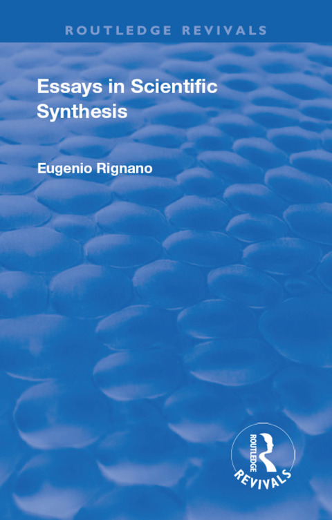 Cover image for book Revival: Essays in Scientific Synthesis (1918)