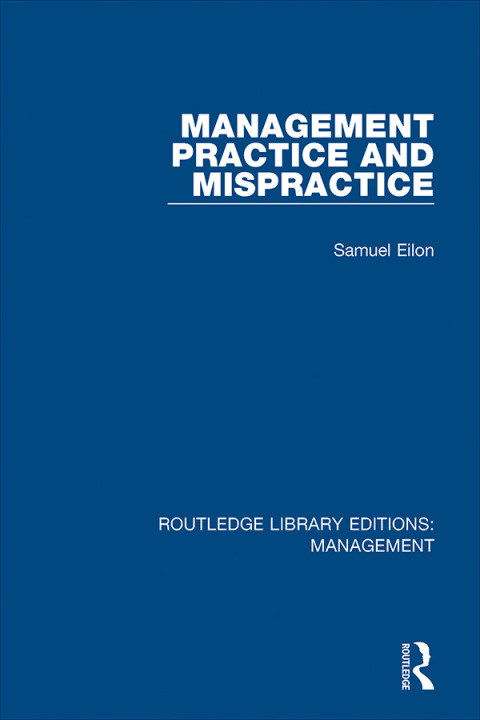 Cover image for book Management Practice and Mispractice