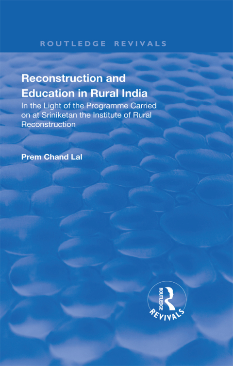 Cover image for book Revival: Reconstruction and Education in Rural India (1932)