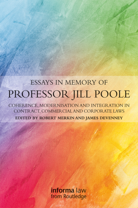 Cover image for book Essays in Memory of Professor Jill Poole