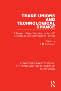 Cover image: Trade Unions and Technological Change 1st edition 9781138561267