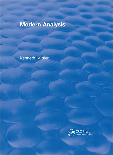 Cover image for book Modern Analysis (1997)
