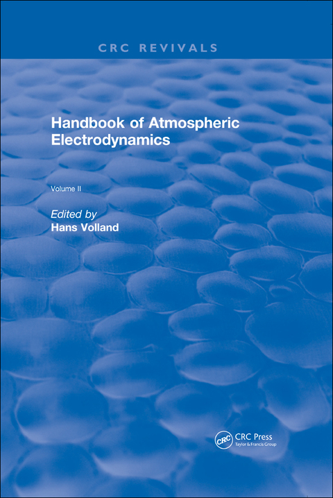 Cover image for book Handbook of Atmospheric Electrodynamics (1995)