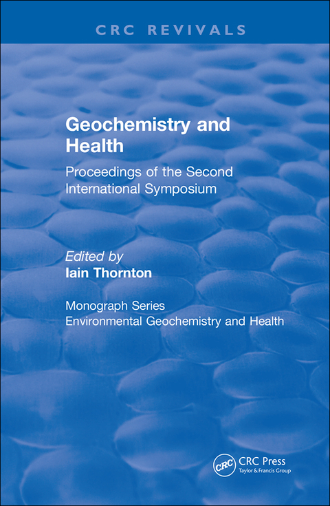 Cover image for book Geochemistry and Health (1988)
