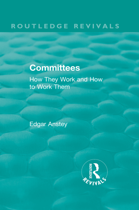 Cover image for book Routledge Revivals: Committees (1963)