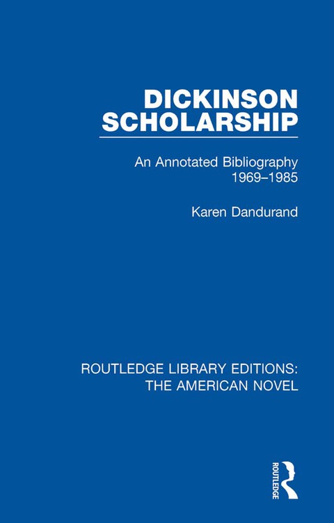 Cover image for book Dickinson Scholarship