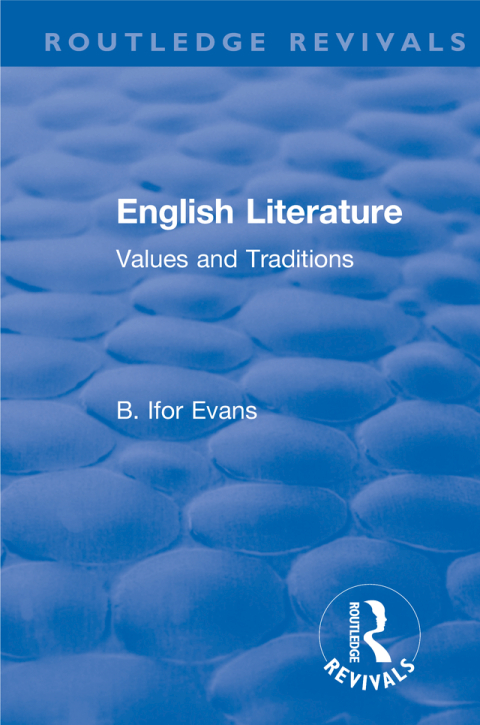 Cover image for book Routledge Revivals: English Literature (1962)