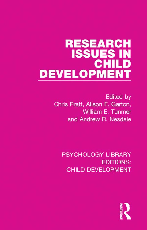 Cover image for book Research Issues in Child Development