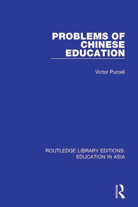Cover image for book Problems of Chinese Education