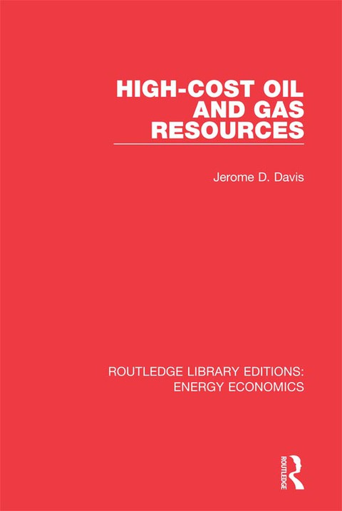 Cover image for book High-cost Oil and Gas Resources