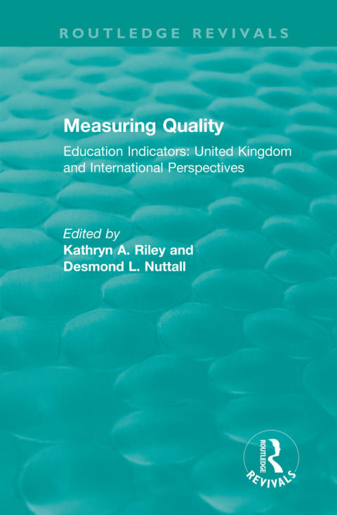 Cover image for book Measuring Quality: Education Indicators