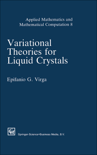 Cover image: Variational Theories for Liquid Crystals 1st edition 9780367449063