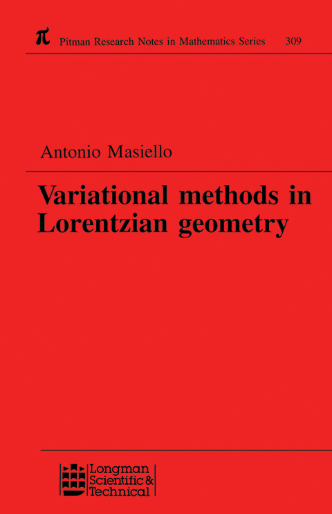 Cover image for book Variational Methods in Lorentzian Geometry