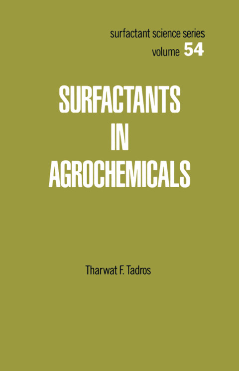 Cover image for book Surfactants in Agrochemicals