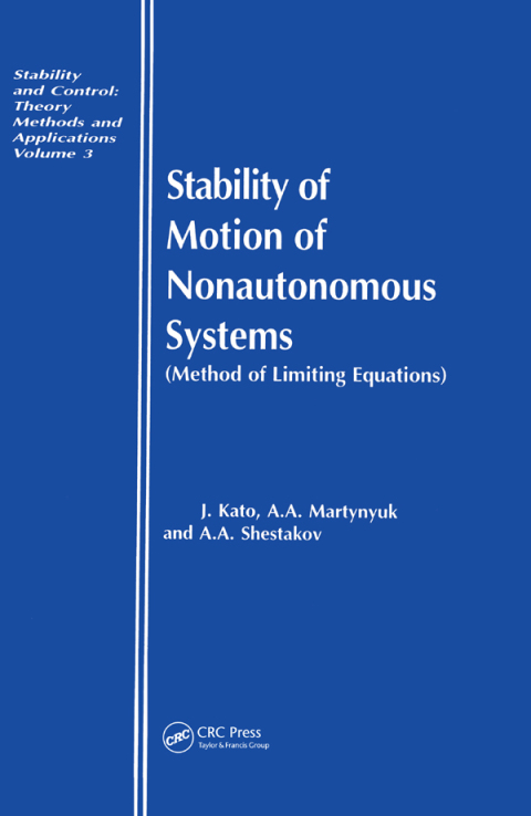 Cover image for book Stability of Motion of Nonautonomous Systems (Methods of Limiting Equations)
