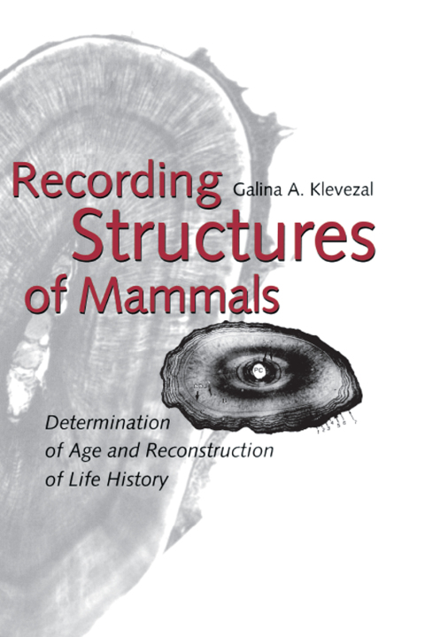 Cover image for book Recording Structures of Mammals