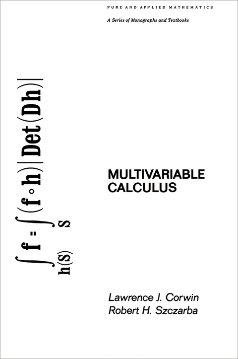 Cover image for book Multivariable Calculus