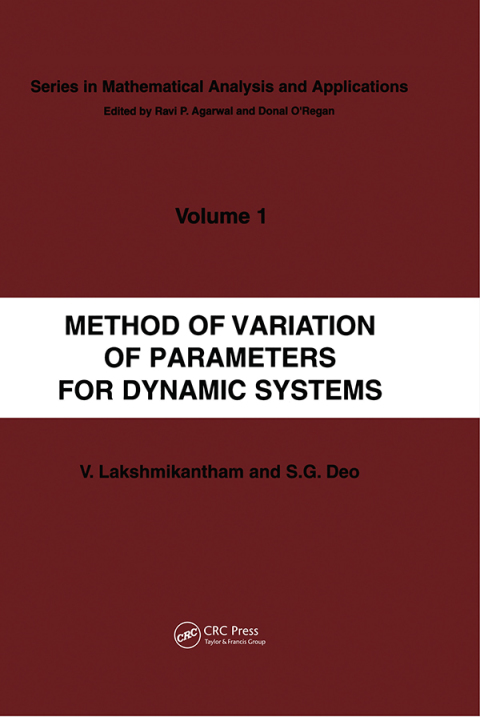 Cover image for book Method of Variation of Parameters for Dynamic Systems