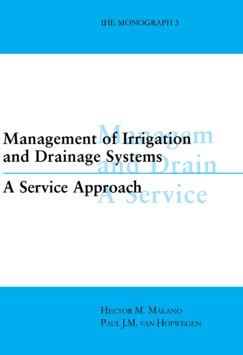 Cover image for book Management of Irrigation and Drainage Systems