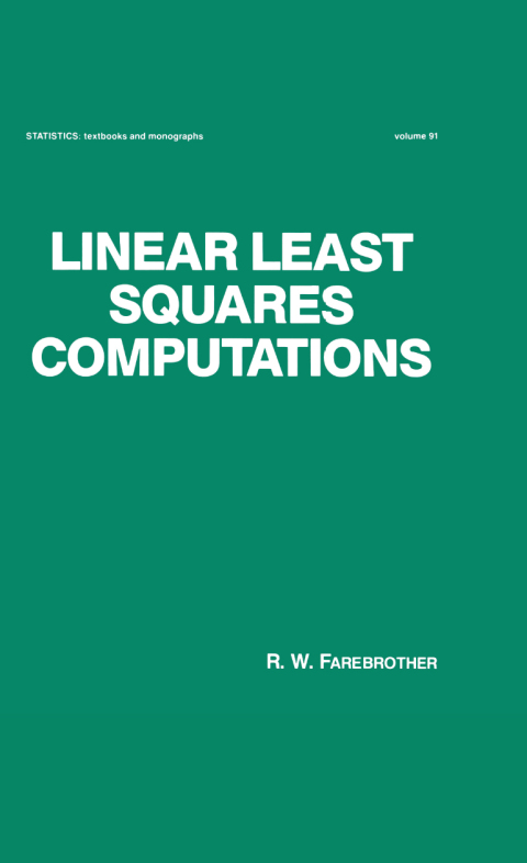 Cover image for book Linear Least Squares Computations