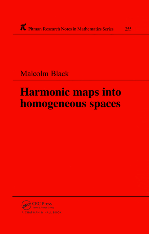 Cover image for book Harmonic Maps Into Homogeneous Spaces