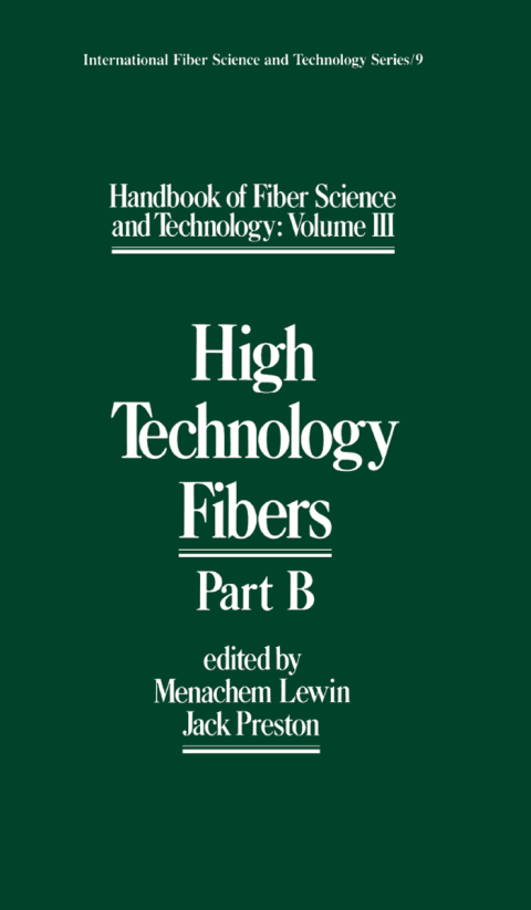 Cover image for book Handbook of Fiber Science and Technology Volume 3