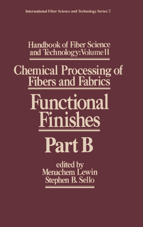 Cover image for book Handbook of Fiber Science and Technology Volume 2