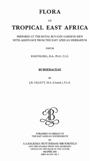 Flora of Tropical East Africa