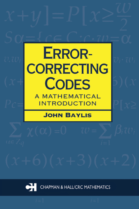 Cover image for book Error Correcting Codes
