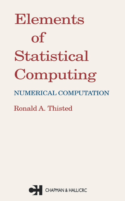 Cover image for book Elements of Statistical Computing