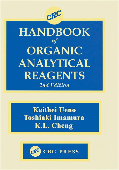Cover image for book CRC Handbook of Organic Analytical Reagents