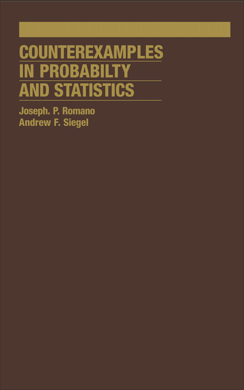 Cover image for book Counterexamples in Probability And Statistics