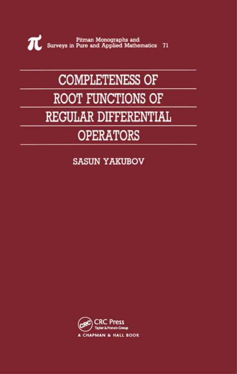 Cover image for book Completeness of Root Functions of Regular Differential Operators