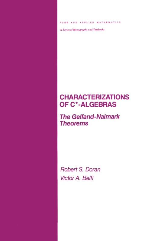 Cover image for book Characterizations of C* Algebras