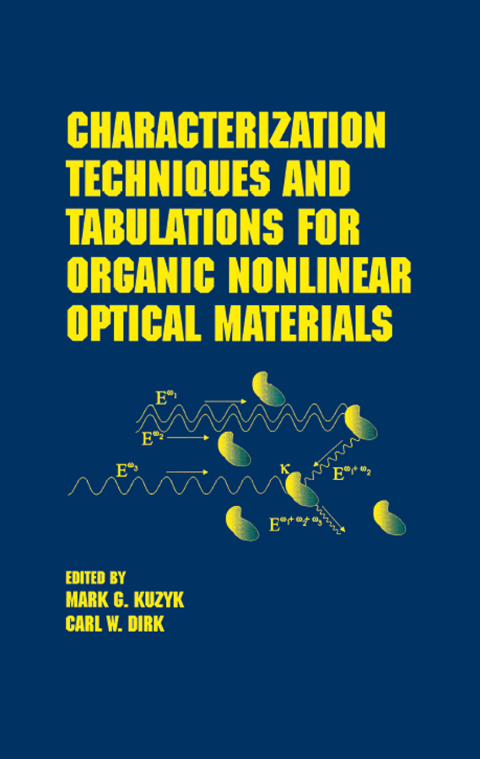 Cover image for book Characterization Techniques and Tabulations for Organic Nonlinear Optical Materials