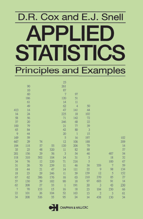 Applied Statistics - Principles and Examples 