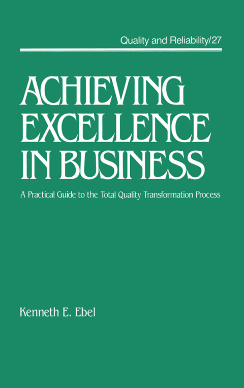 Cover image for book Achieving Excellence in Business