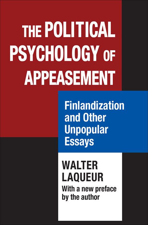 Cover image for book The Political Psychology of Appeasement