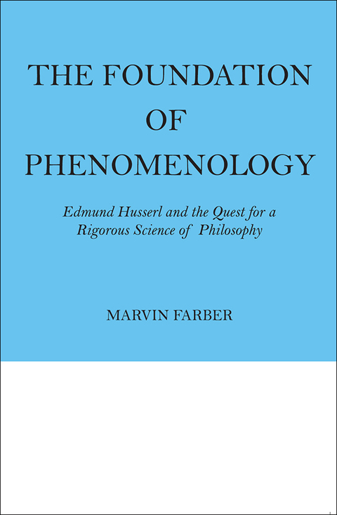 Cover image for book The Foundation of Phenomenology