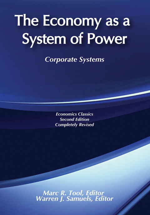 Cover image for book The Economy as a System of Power