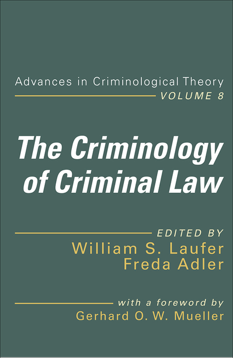 Cover image for book The Criminology of Criminal Law