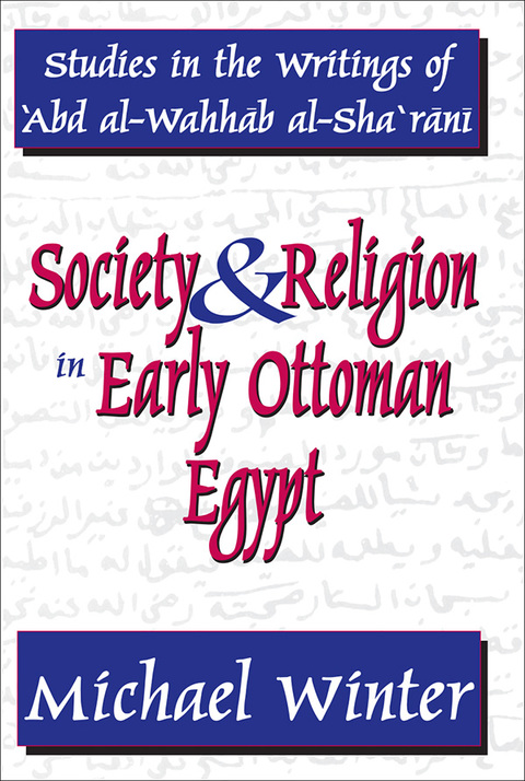 Cover image for book Society and Religion in Early Ottoman Egypt