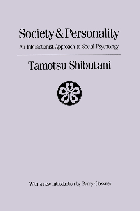 Cover image for book Society and Personality