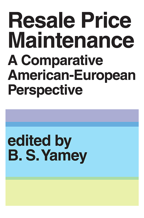 Cover image for book Resale Price Maintainance