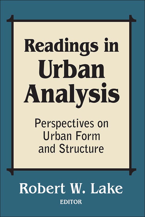Cover image for book Readings in Urban Analysis