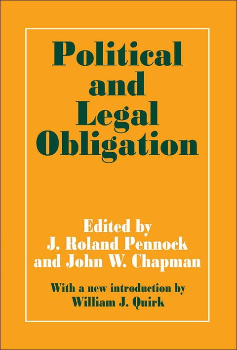 Cover image for book Political and Legal Obligation
