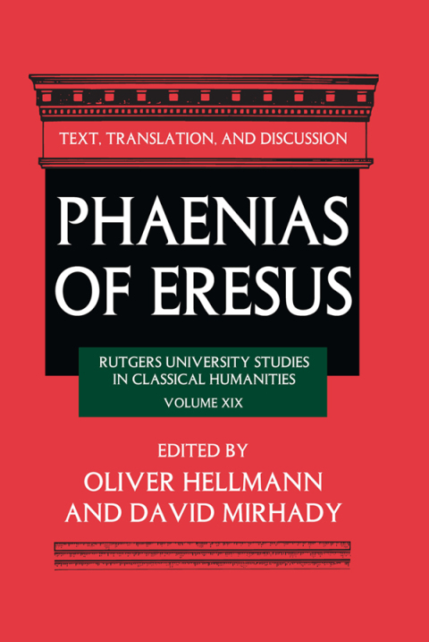 Cover image for book Phaenias of Eresus
