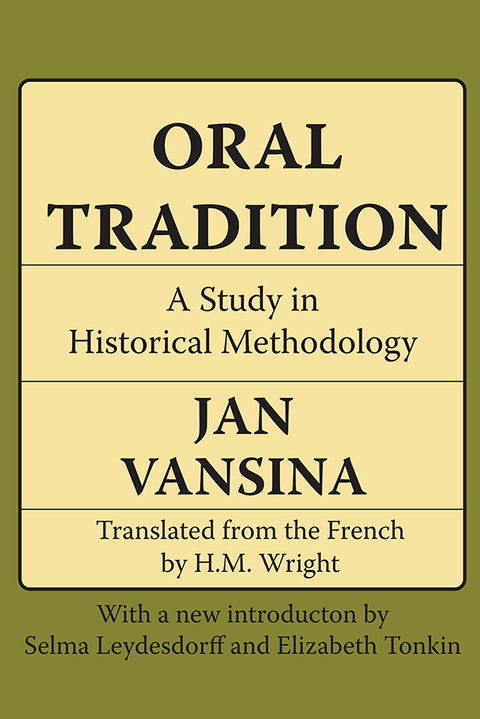 Cover image for book Oral Tradition